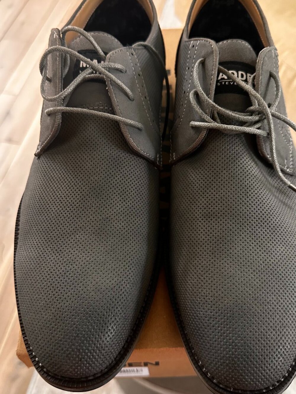 Madden Hoplik Men's Gray Suede Derby Dress Shoes Size 13 NIB